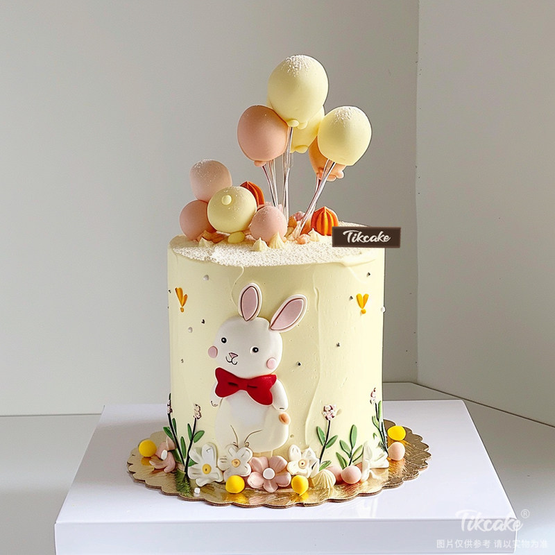 原创十二生肖兔主题翻糖蛋糕（二）