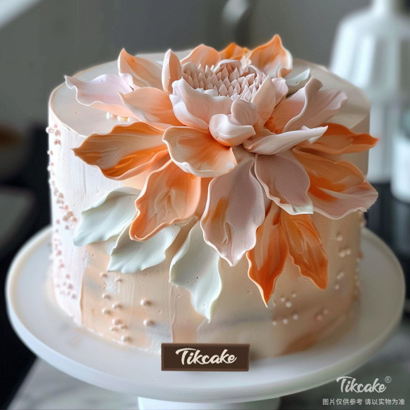 原创氛围感翻糖鲜奶蛋糕（城市款）