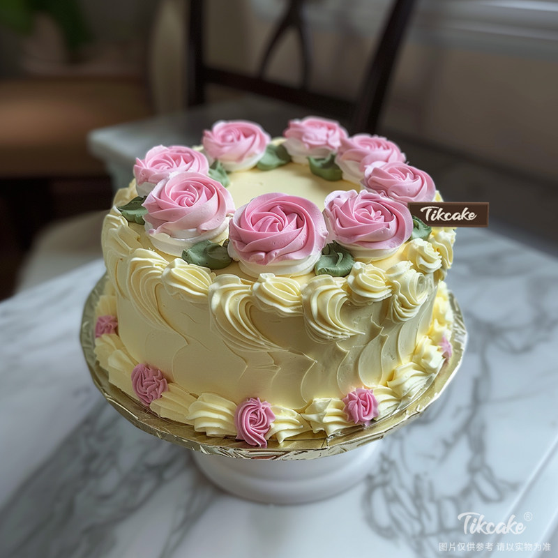 原创复古风奶油鲜奶蛋糕（二）