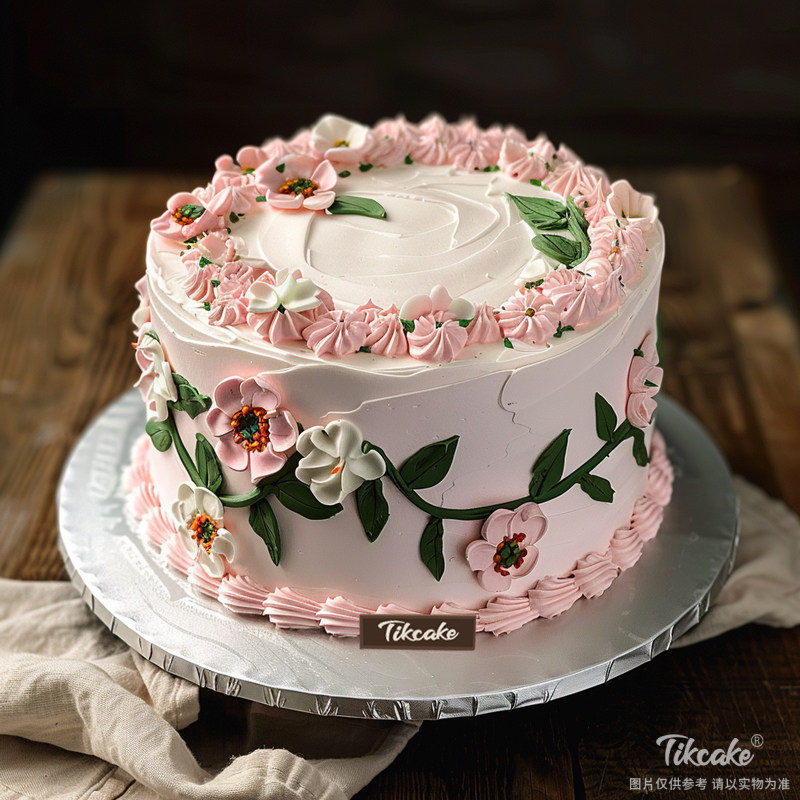 原创复古风裱花蛋糕