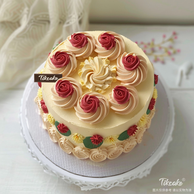 原创复古风鲜奶蛋糕（三）