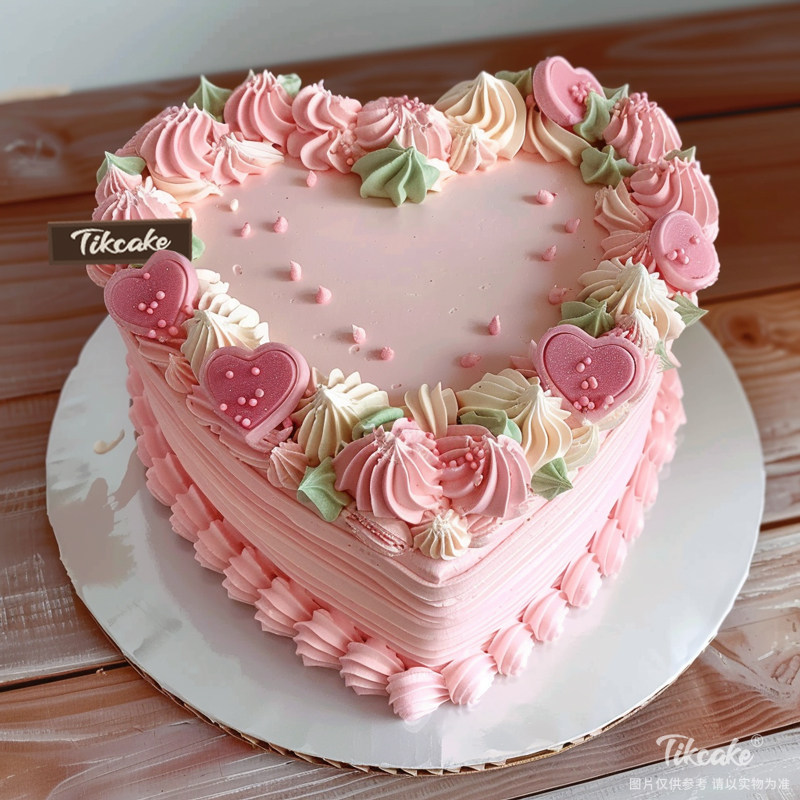 原创爱心主题鲜奶蛋糕（四）
