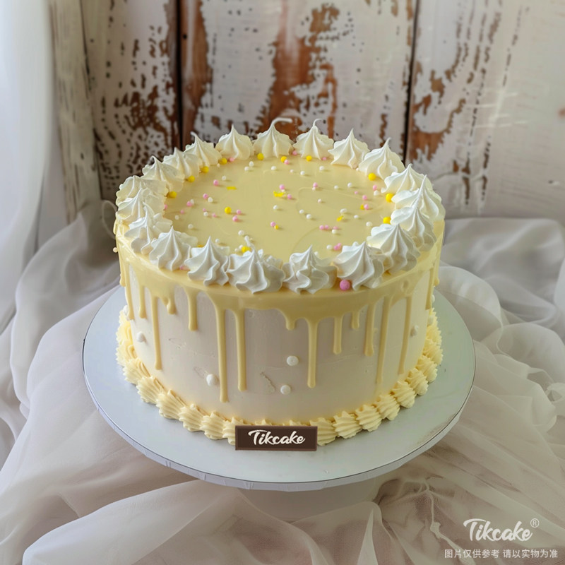 原创小清新简约鲜奶蛋糕