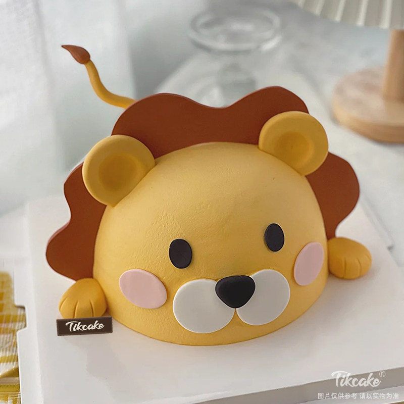 狮子座主题翻糖鲜奶蛋糕（7.23-8.22）