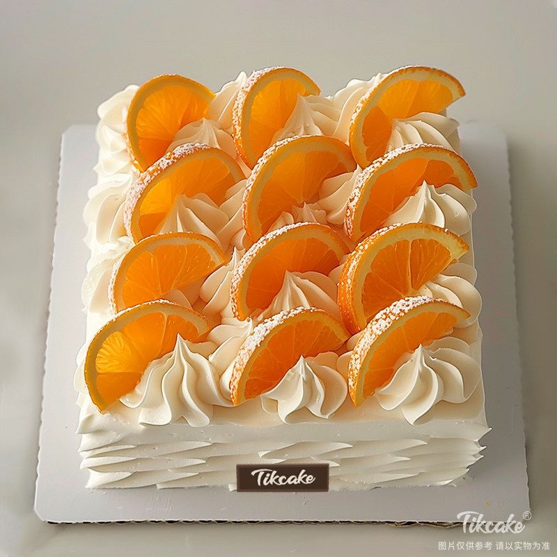 原创方形水果鲜奶蛋糕