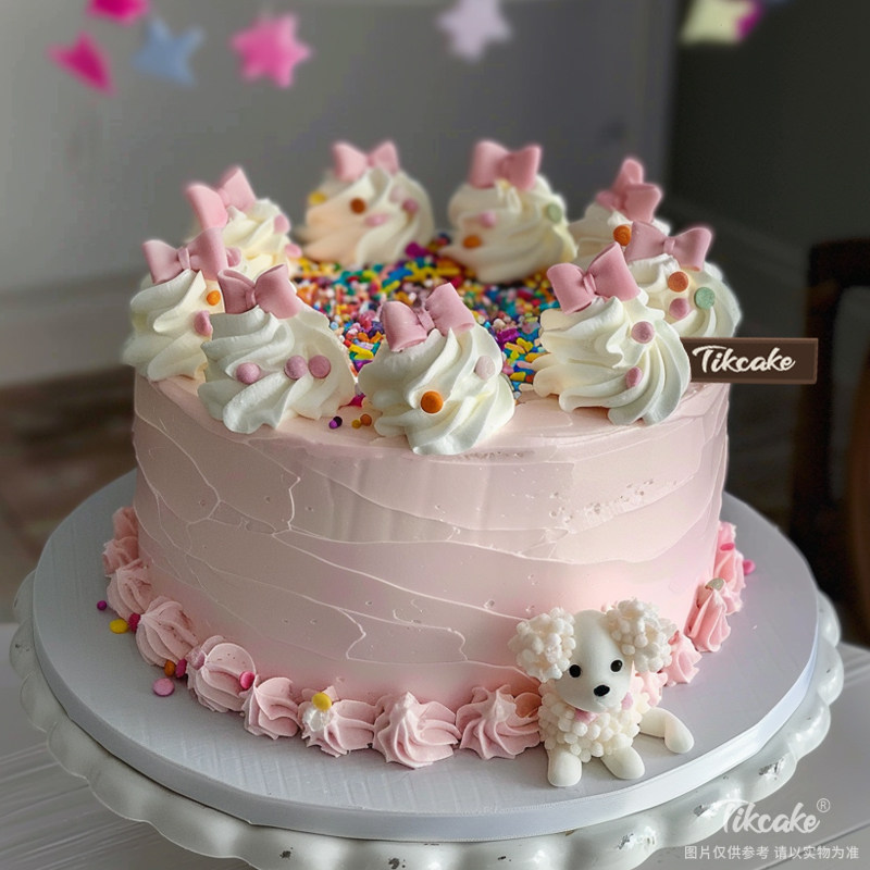 原创少女风翻糖鲜奶蛋糕
