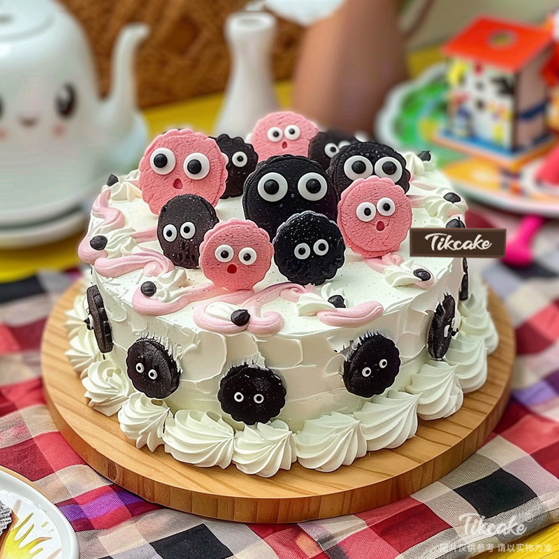 原创可爱饼干主题鲜奶蛋糕