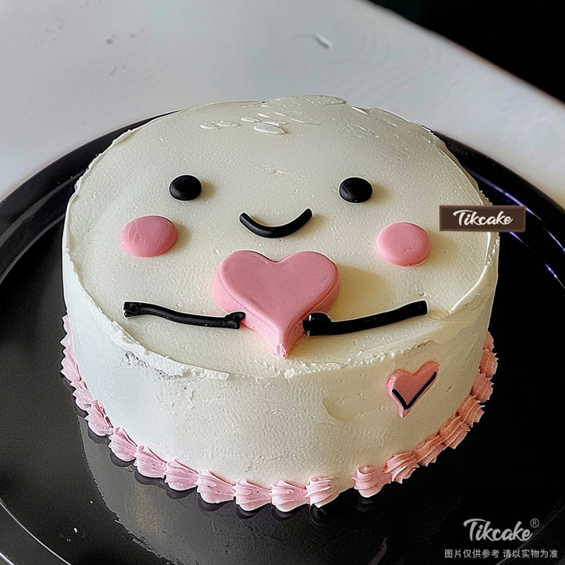 原创爱心主题鲜奶蛋糕（六）