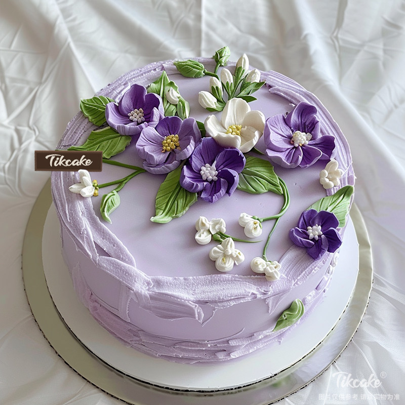 原创优雅气质裱花蛋糕（城市款）