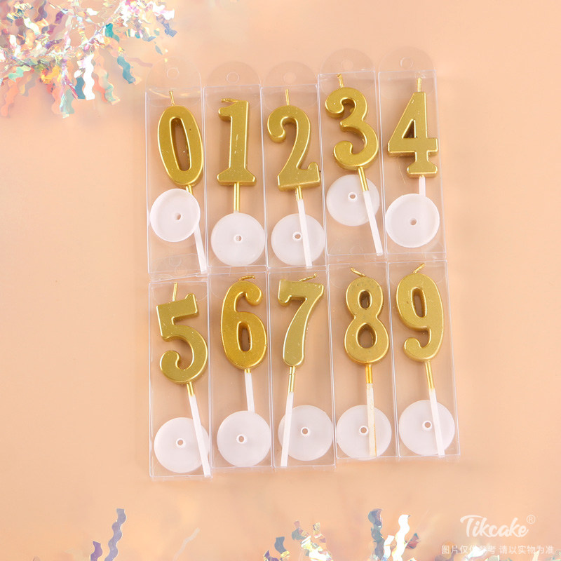 <font color=#333333>金色数字蜡烛</font>