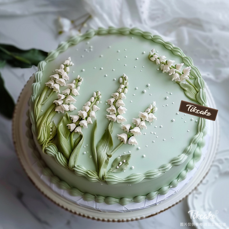 原创鲜花主题翻糖鲜奶蛋糕（五）