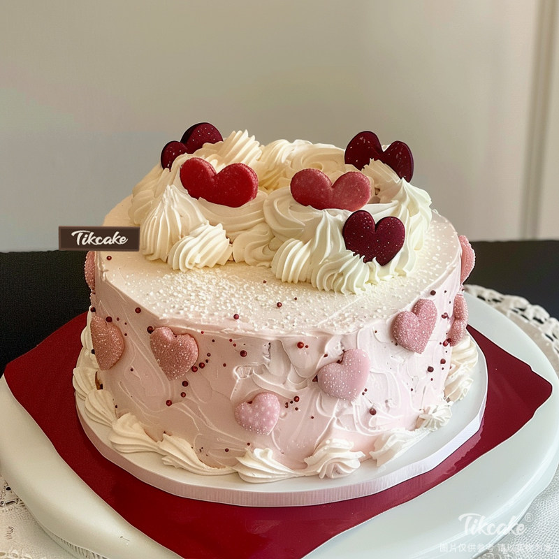 原创爱心主题鲜奶蛋糕（九）
