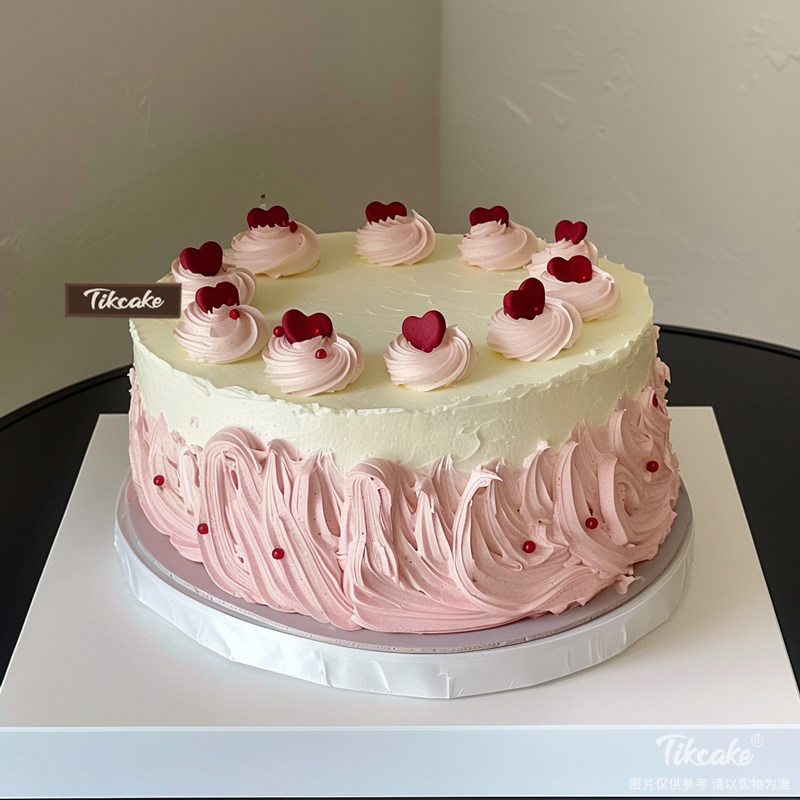 原创爱心主题鲜奶蛋糕（十）
