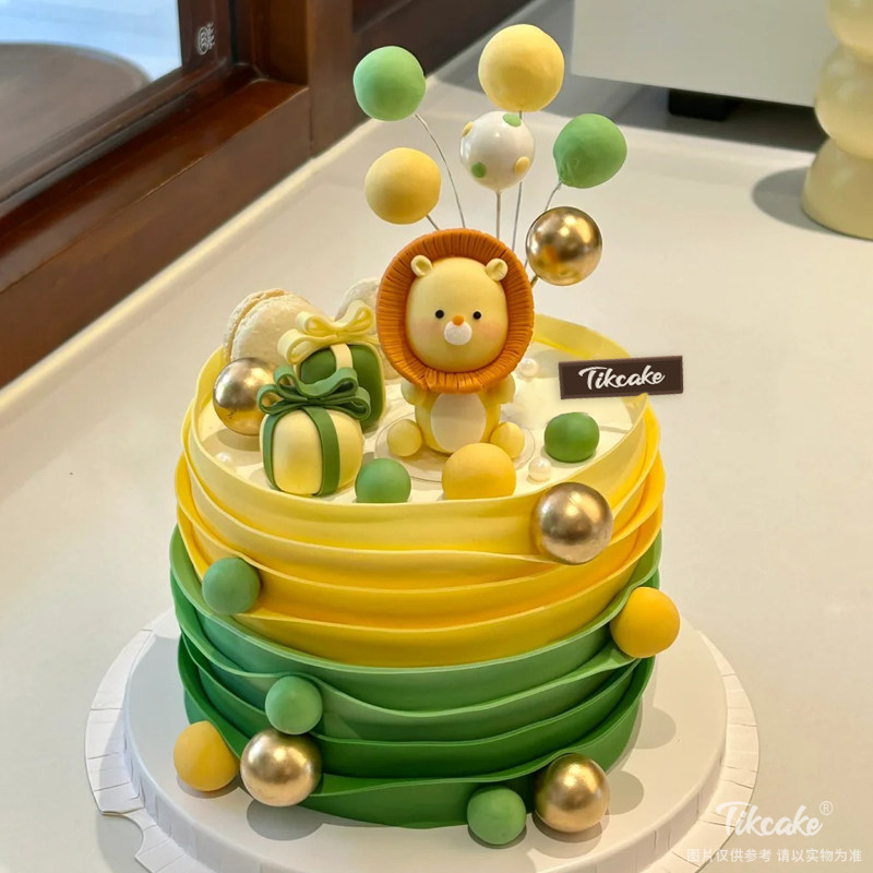 狮子座主题翻糖鲜奶蛋糕五（7.23-8.22）