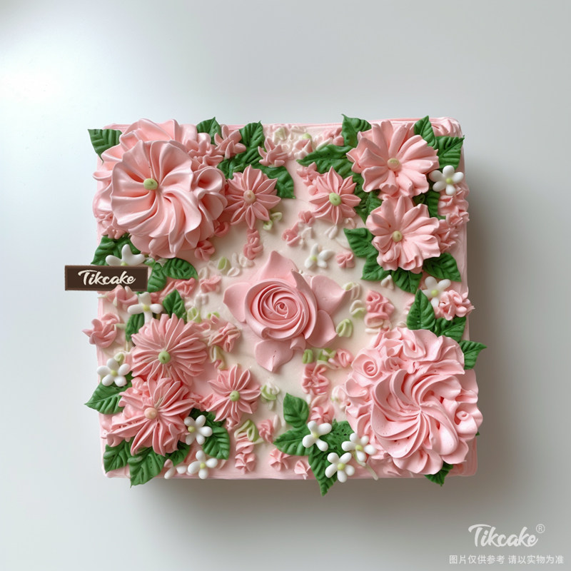 原创方形裱花蛋糕（城市款）