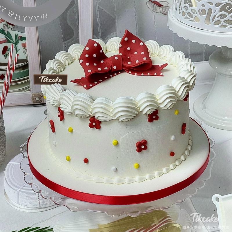 原创少女风翻糖鲜奶蛋糕（二）
