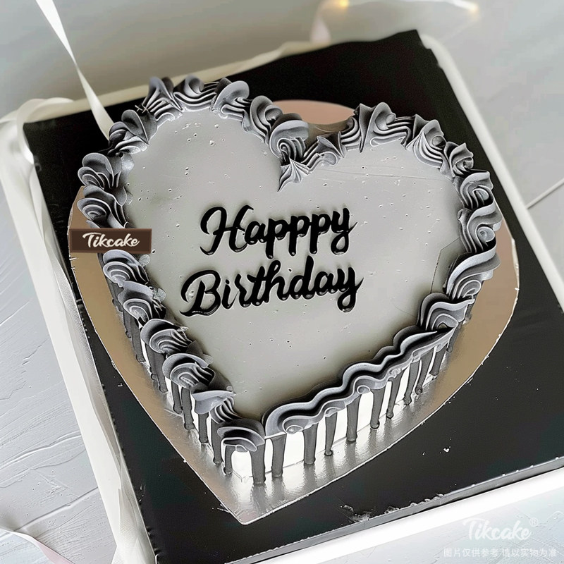 原创男生款爱心鲜奶蛋糕