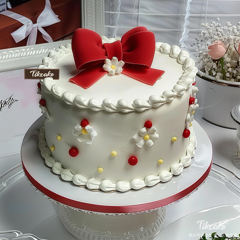原创少女风翻糖鲜奶蛋糕（三）
