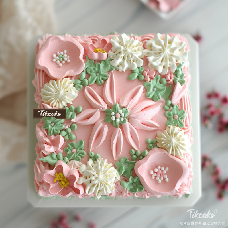 原创花朵主题鲜奶蛋糕（四）