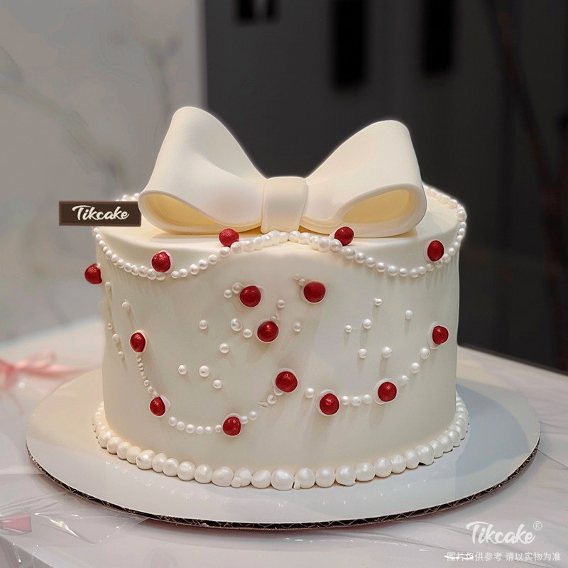 原创仙女风翻糖鲜奶蛋糕