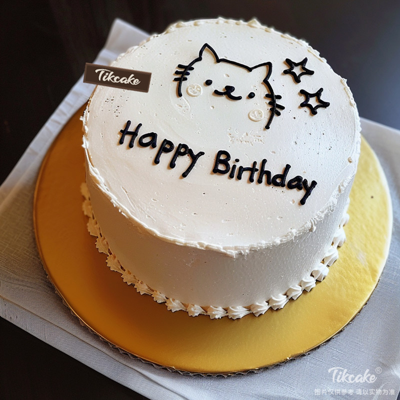 原创小猫主题鲜奶蛋糕
