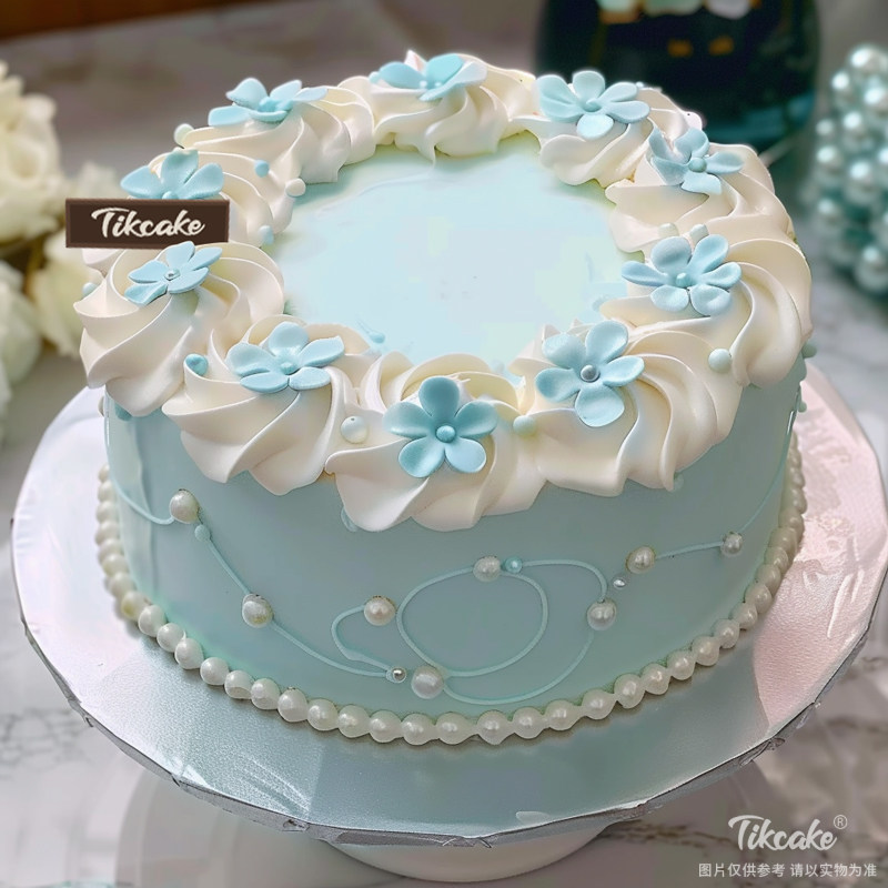 原创小清新翻糖鲜奶蛋糕（二）
