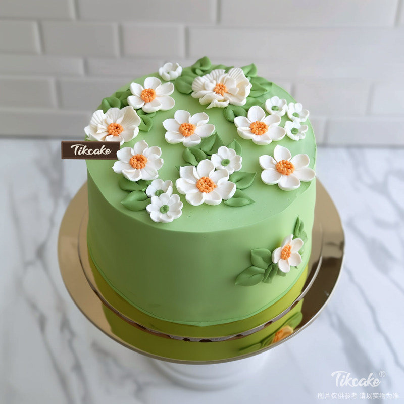 原创小清新翻糖鲜奶蛋糕（三）