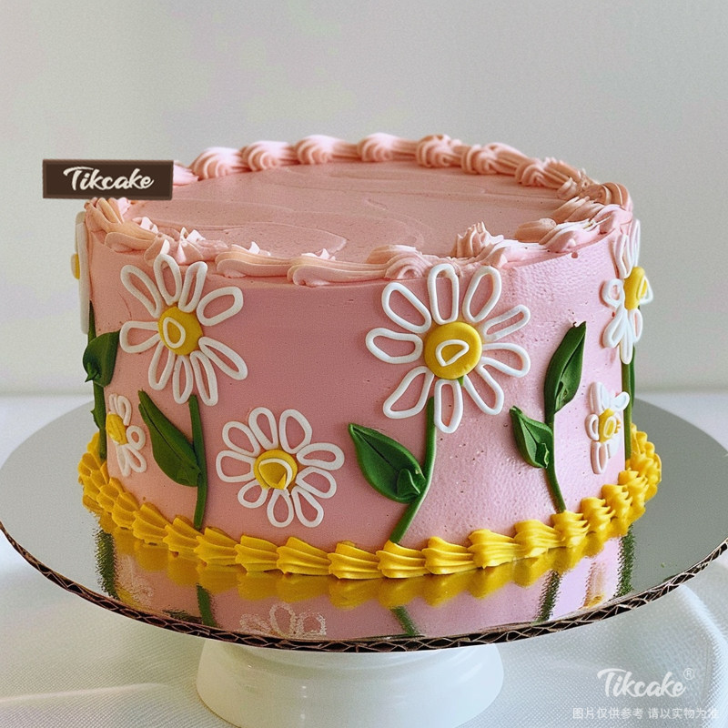 原创鲜花主题翻糖鲜奶蛋糕（六）