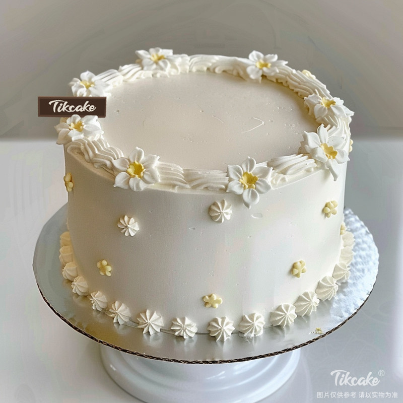 原创鲜花主题翻糖鲜奶蛋糕（七）