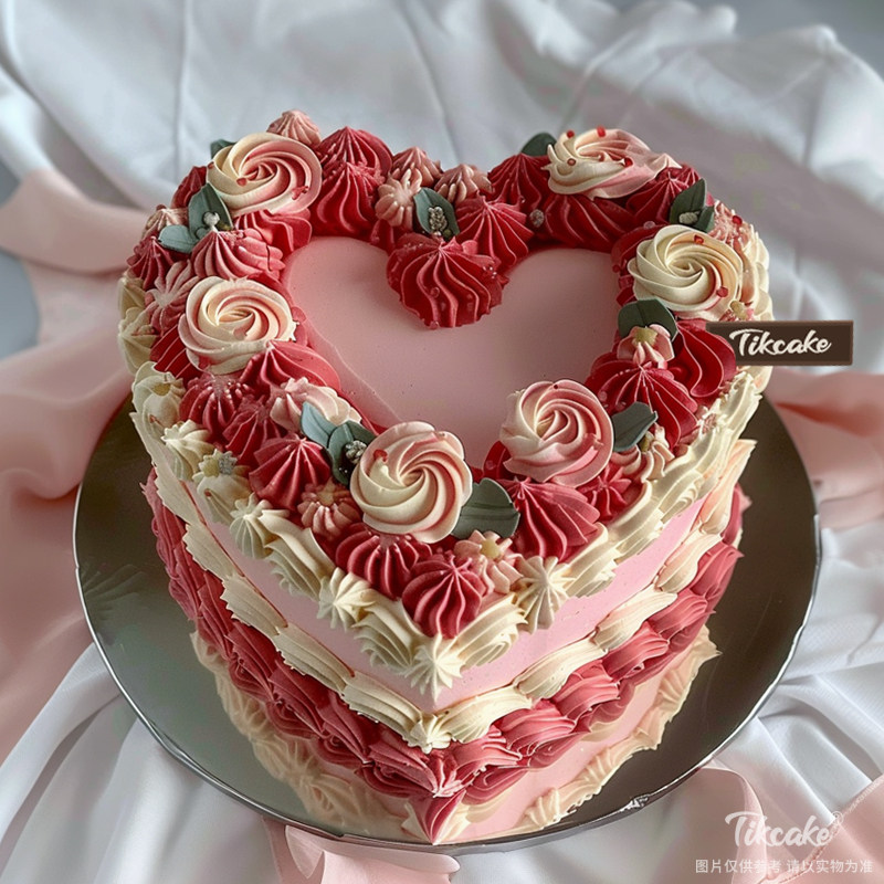 原创爱心主题鲜奶蛋糕（十三）