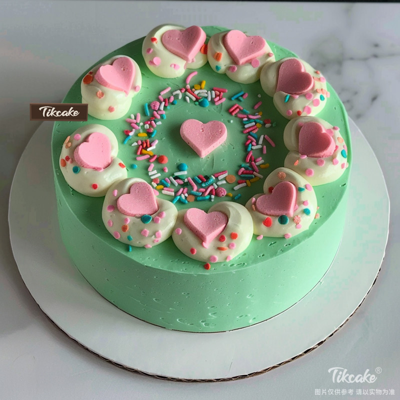 原创爱心主题鲜奶蛋糕（十四）