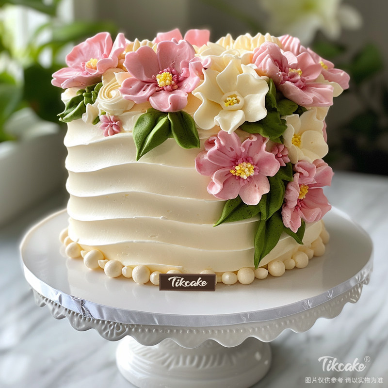 原创优雅气质裱花蛋糕二（城市款）