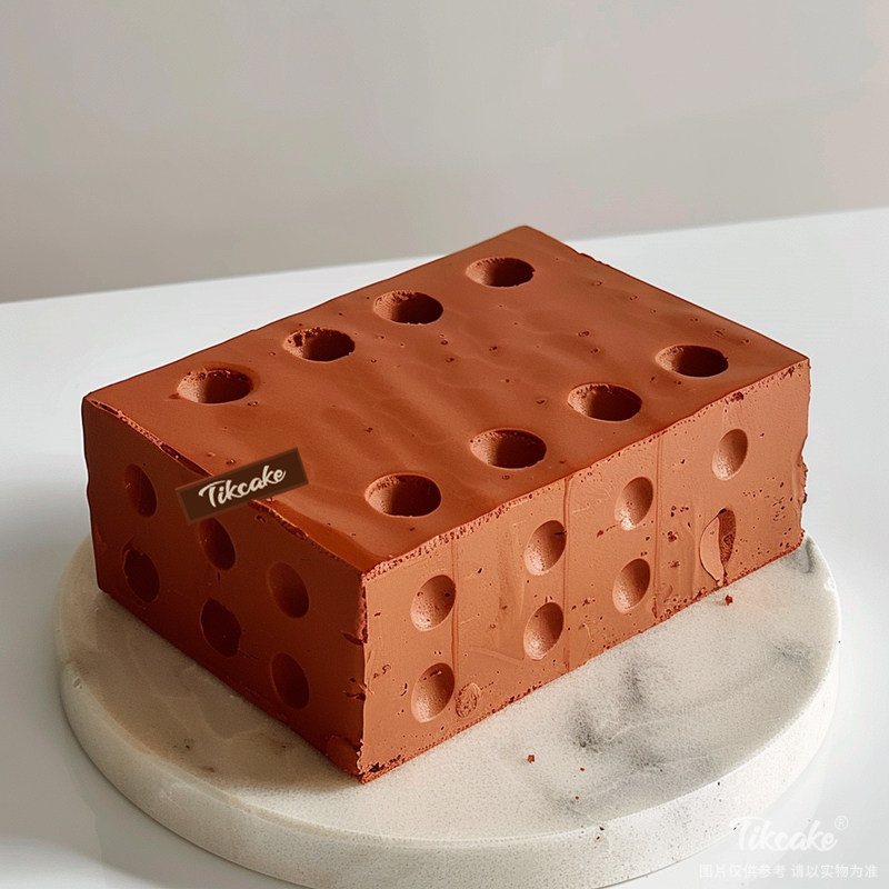 原创“搬砖”主题巧克力鲜奶蛋糕