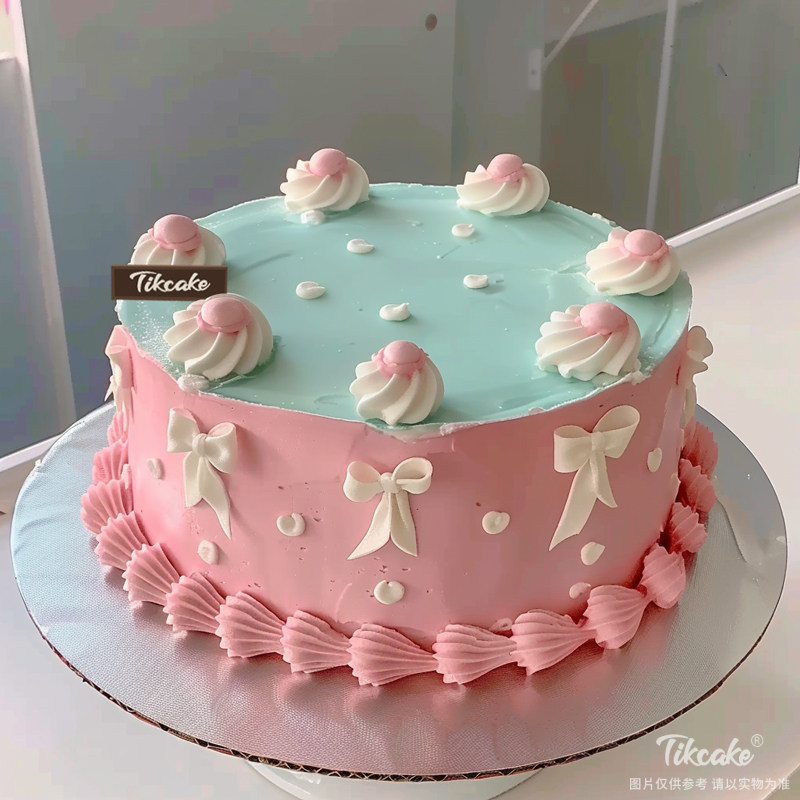 原创小清新主题鲜奶蛋糕