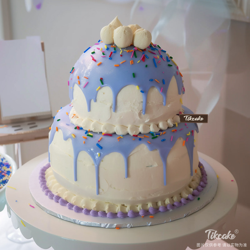 原创双层简约鲜奶蛋糕（二）