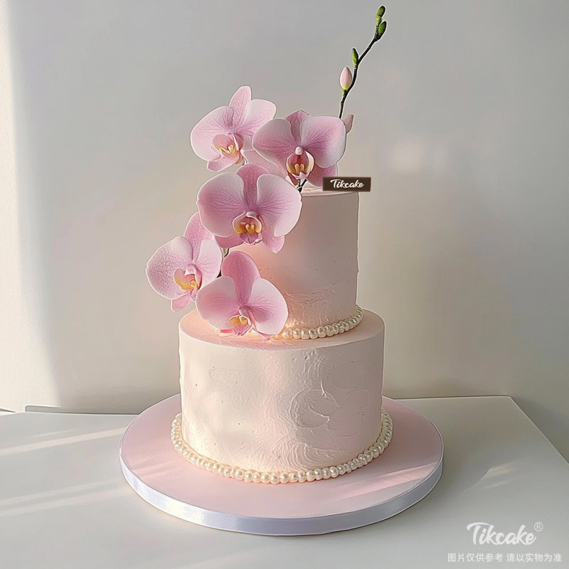 原创双层鲜花主题鲜奶蛋糕（四）