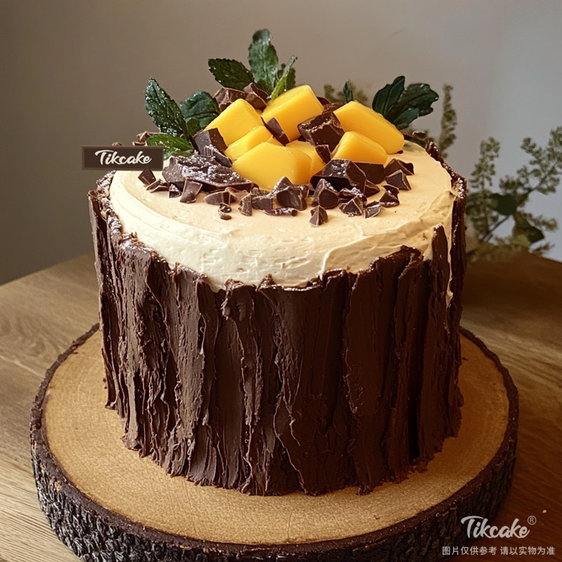 原创巧克力水果鲜奶蛋糕（六）