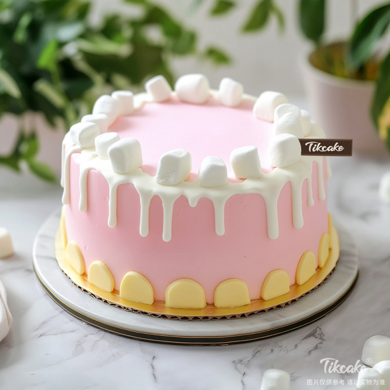 原创棉花糖主题鲜奶蛋糕（二）