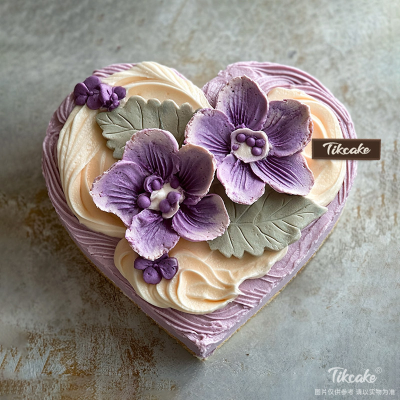原创心形裱花蛋糕（城市款）