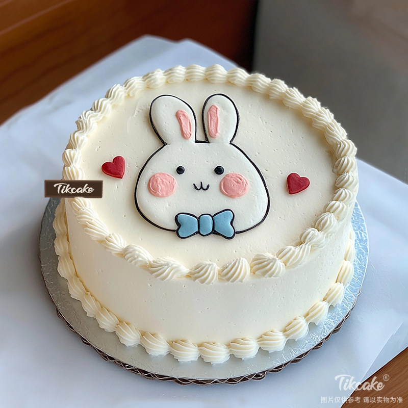 原创小兔子主题鲜奶蛋糕
