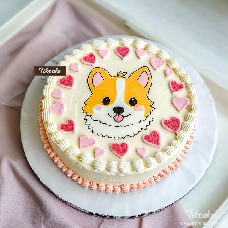 原创小狗主题鲜奶蛋糕（二）