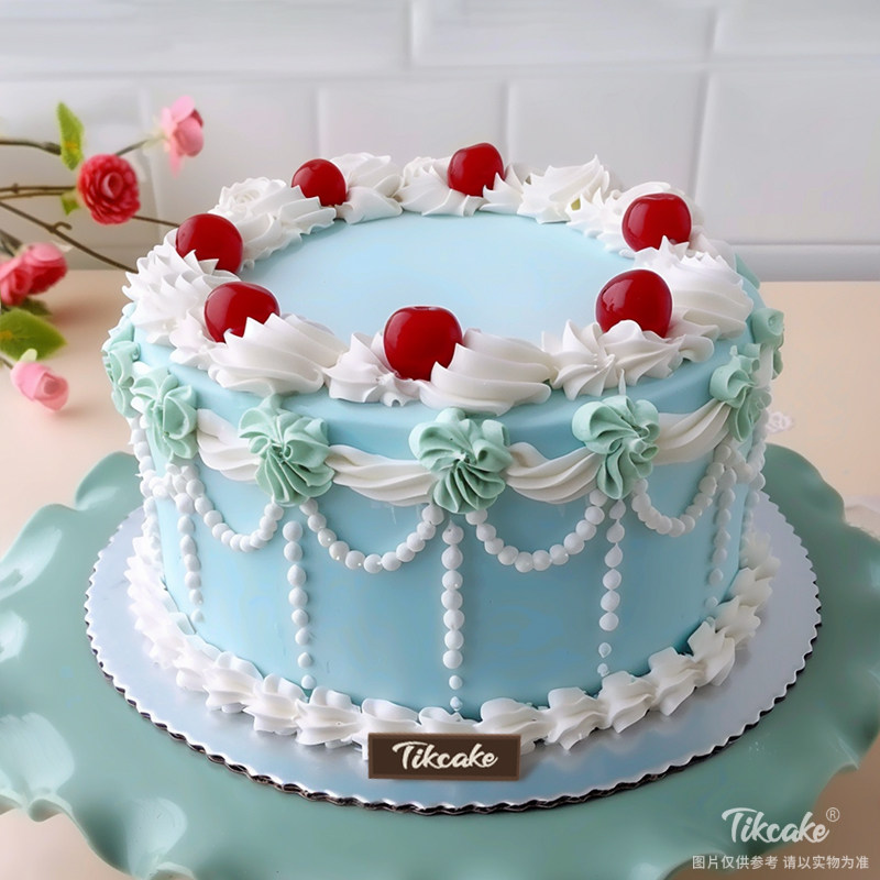 原创复古风鲜奶蛋糕（七）