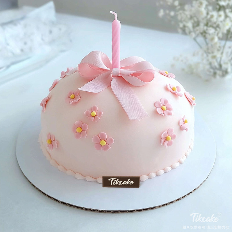 原创可爱花朵主题鲜奶蛋糕（二）