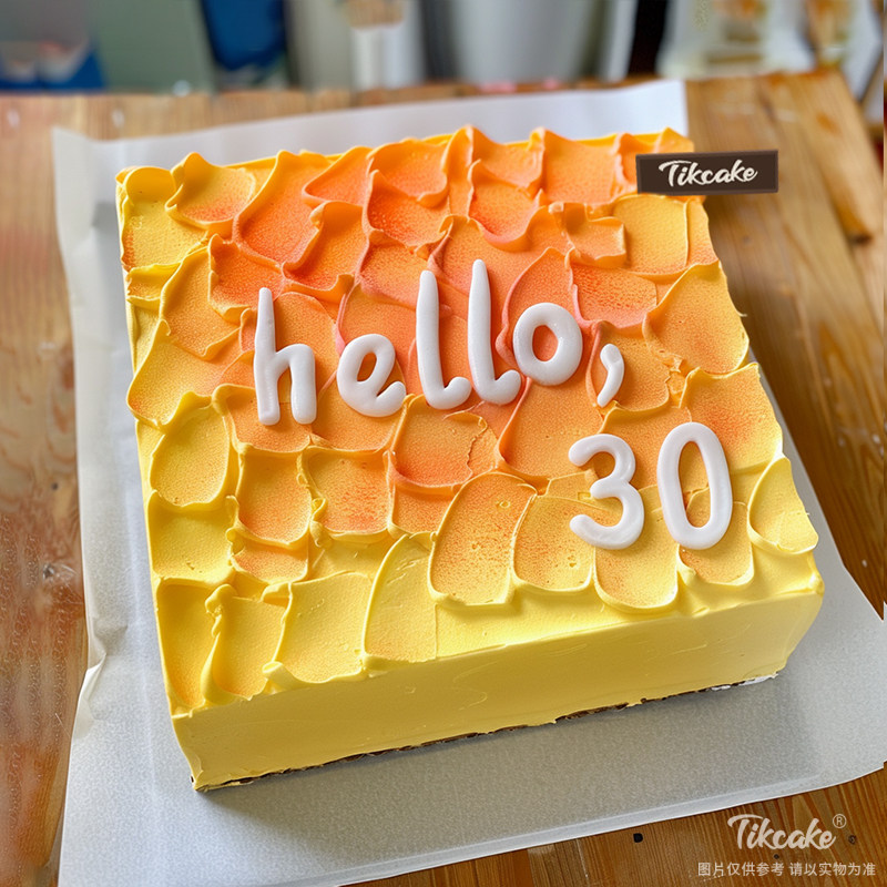 原创方形鲜奶蛋糕（四）