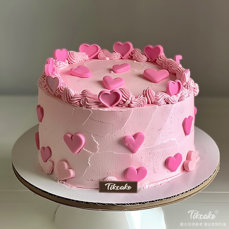 原创爱心主题鲜奶蛋糕（十八）