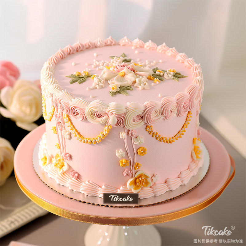 原创复古风鲜奶蛋糕（八）