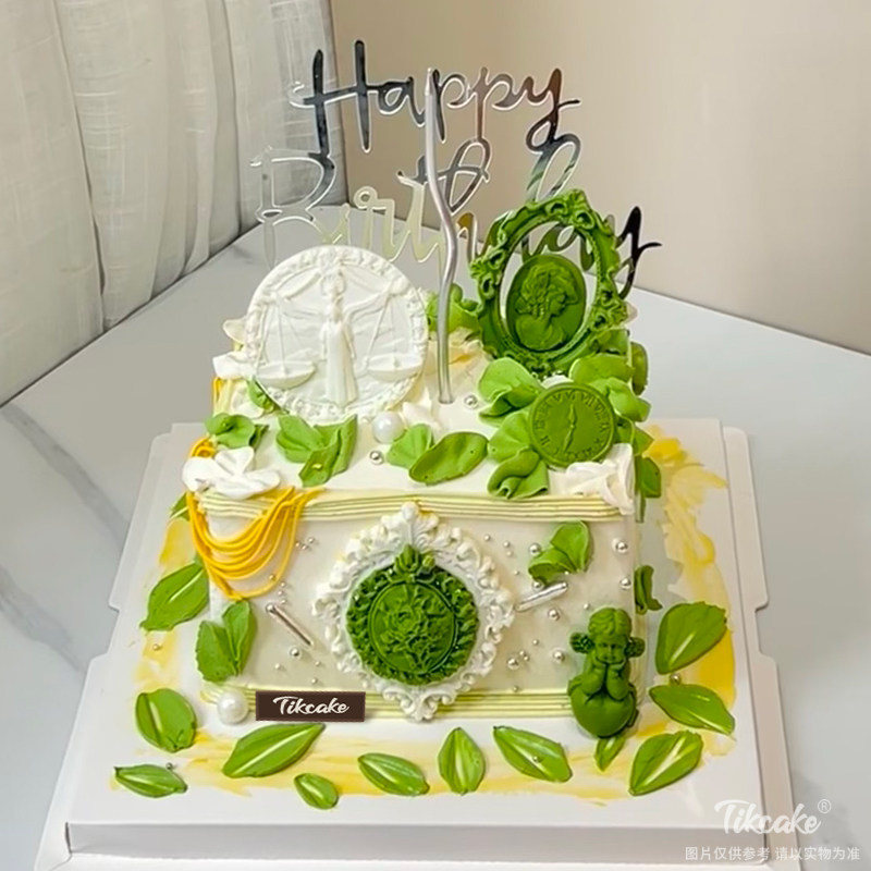 天秤座主题裱花蛋糕（9.23-10.23）