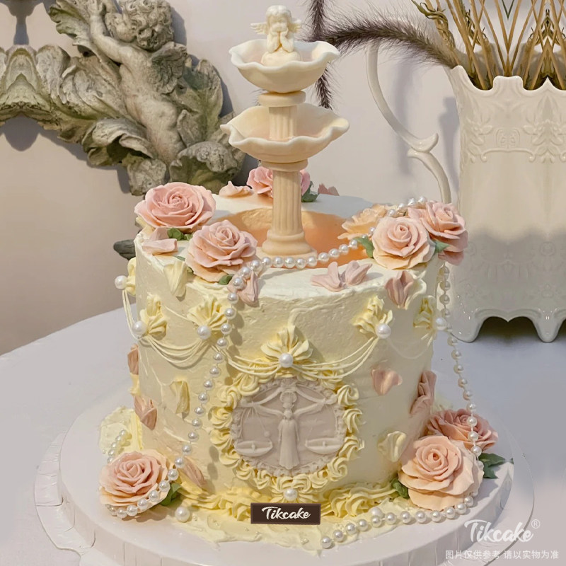 天秤座主题许愿池主题鲜奶蛋糕（9.23-10.23）