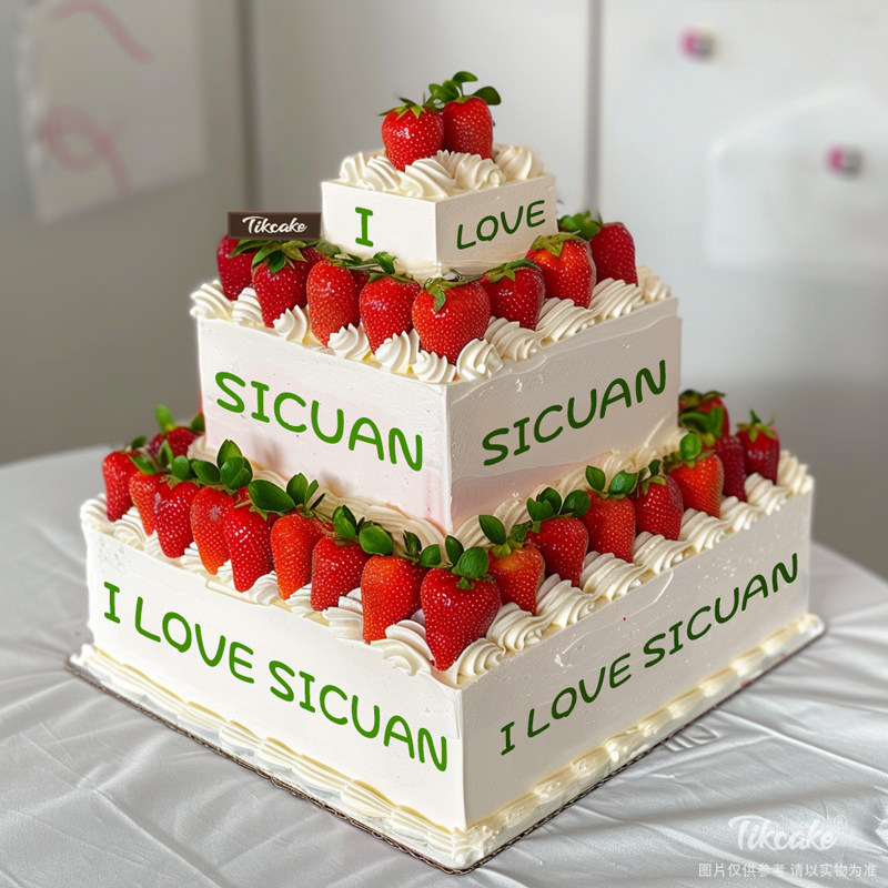 原创三层水果鲜奶蛋糕