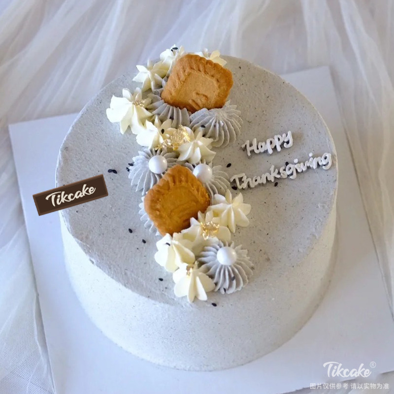 感恩节主题简约鲜奶蛋糕（五）